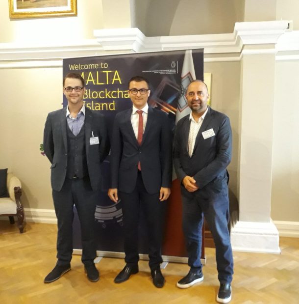 Meeting with Hon. Silvio Schembri MP, Parliamentary Secretary for Financial Services, Digital Economy and Innovation who embraces cryptocurrencies